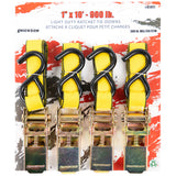 1" x 10' 900 lb Ratcheting Tie Downs 4-Pack 01411
